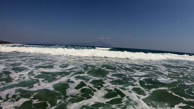 Filming Huge Waves in Ocean, Slow Motion Video