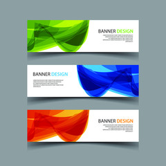 Naklejka premium Vector Abstract design banner web template