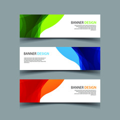 Fototapeta premium Vector Abstract design banner web template