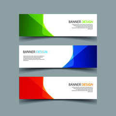 Vector Abstract design banner web template