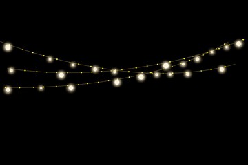 golden string light christmas string light - Powered by Adobe