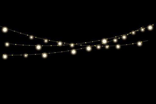 golden string light christmas string light