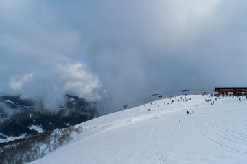 Image of the upper station of the cable car.