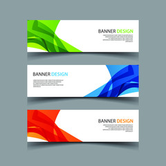 Naklejka premium Vector Abstract design banner web template
