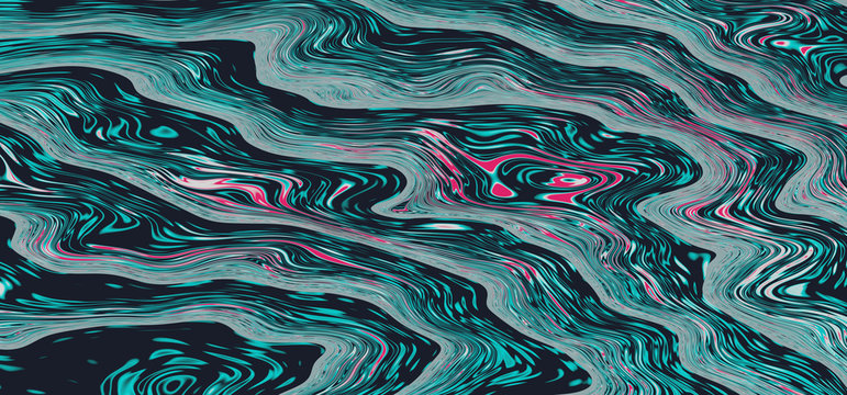 Wavy color psychedelic abstraction; the concept of an altered state of consciousness, psychological disorders