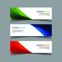 Naklejka premium Vector Abstract design banner web template