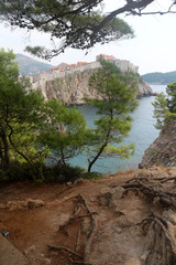 Croatia cliff scene