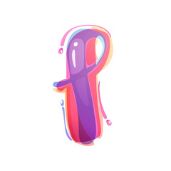 L letter logo formed by watercolor splashes.