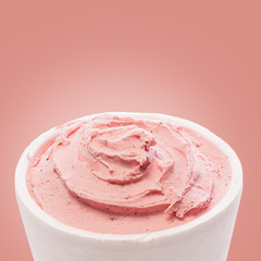 Pink ice cream