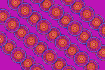 Colored circles background, illustration.