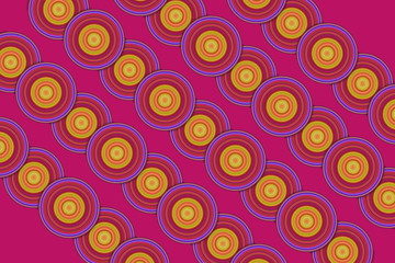Colored circles background, illustration.