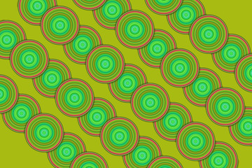 Colored circles background, illustration.