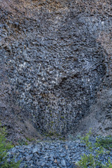 Precious wall stones in Jokulsargljufur, Iceland