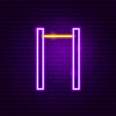 Horizontal Bar Neon Sign