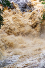 More fast flowing waters on the way to the waterfall.