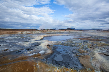 You can't miss visiting Hverir and its burning puddles, Iceland