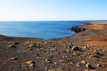 Fototapeta na wymiar Volcanic landscape in South Iceland, Europe