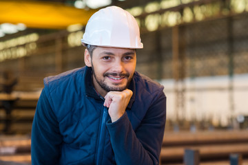 portrait of male industrial worker