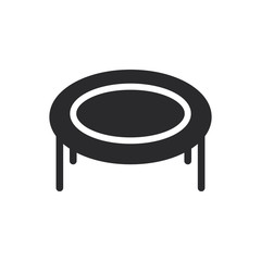 Trampoline vector icon in modern style for web site and mobile app