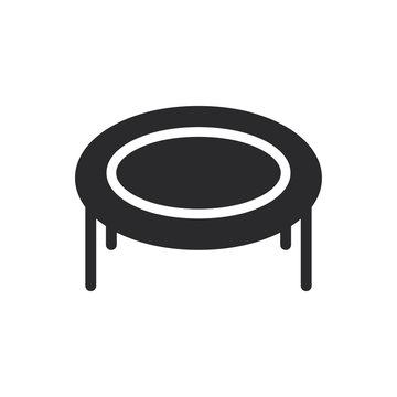 Trampoline vector icon in modern style for web site and mobile app