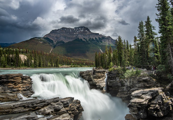 Fototapeta na wymiar Athabasca Falls, jasper national park, Alberta, Canada