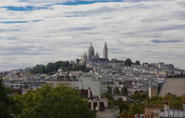 The famous basilica Sacre Coeur , Paris, France.