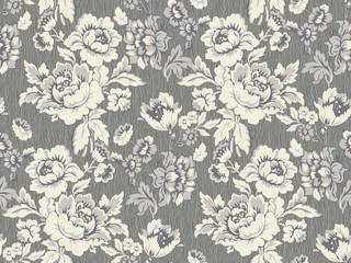 Neutral coloured rose pattern