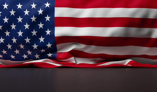 draped american flag background
