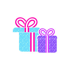 Gift box icon. Vector illustration