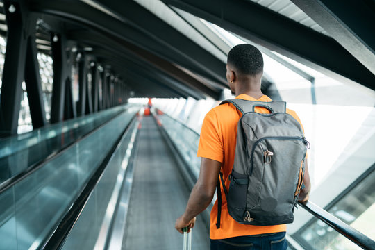 man walking at the airport