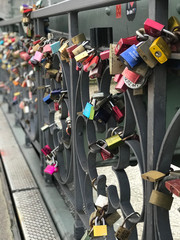 Locks on bridge, Germany