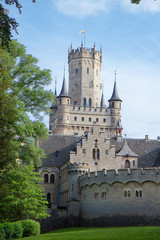 Fototapeta premium Exterior of Marienburg castle near Hanover, Germany