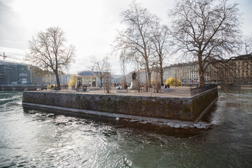 Cruiser ship. Geneva lake, Switzerland