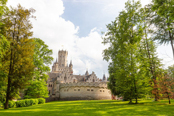 Exterior of Marienburg castle near Hanover, Germany