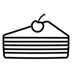 piece of cake design vector illustration