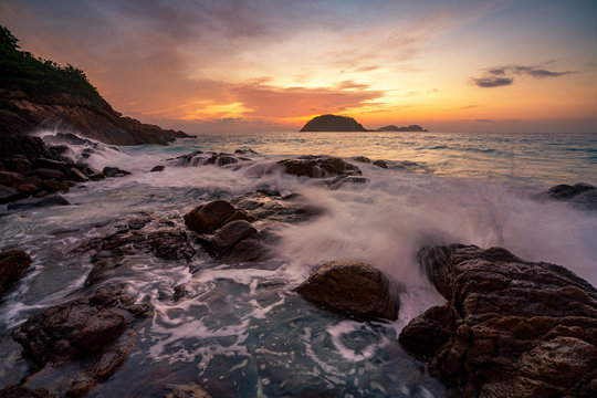 Redang Island at sunrise, Terengganu, Malaysia