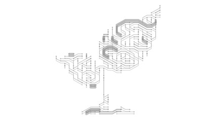 Big data organic cloud computing digital data network circuit