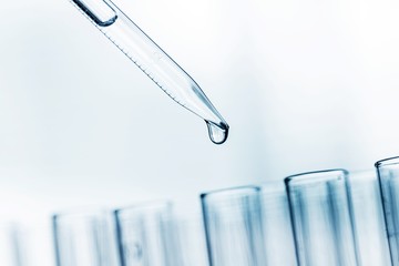 Science laboratory test tubes , laboratory equipment