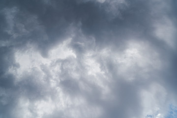 Dramatic sky with stormy clouds