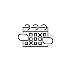 Fototapeta premium Financial, calendar icon. Element of financial icon