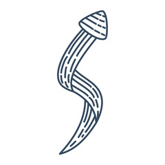 guide Way Arrow Direction collection Vector outline