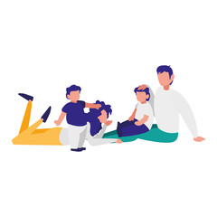 happy family design vector illustration