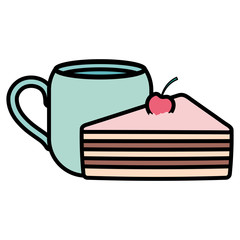 piece of cake design vector illustration