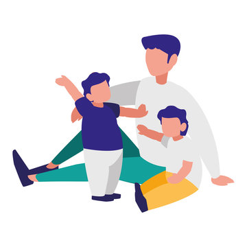 happy family design vector illustration