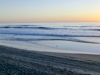 Dusk over a calm ocean