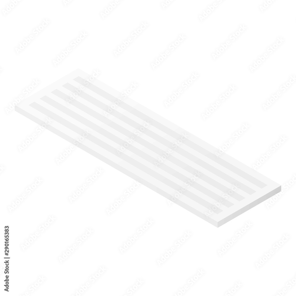 Poster computer keyboard icon. isometric of computer keyboard vector icon for web design isolated on white 