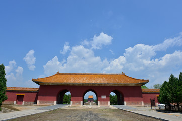 The ancient Chinese buildings