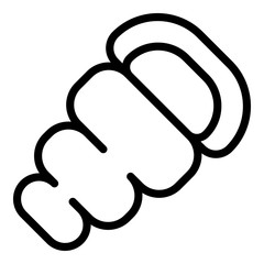 Winter baby cradle icon. Outline winter baby cradle vector icon for web design isolated on white background