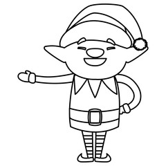 Christmas elf design vector illustration