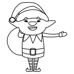 Christmas elf design vector illustration